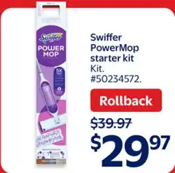 Walmart Swiffer PowerMop starter kit offer