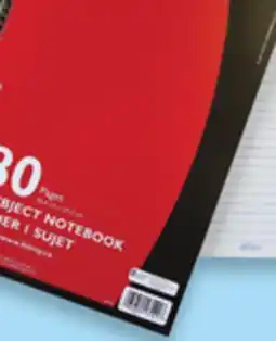 Walmart Hilroy 80-page 1-subject notebook offer