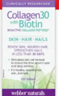 Walmart Webber Naturals Collagen30 offer