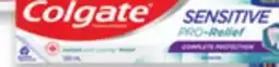 Walmart Colgate Sensitive Pro-Relief toothpaste offer