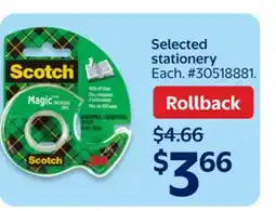 Walmart Selected stationery offer