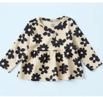 Walmart Infants Ribbed Peplum Top offer