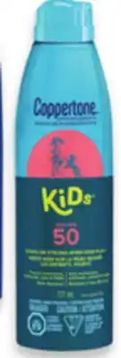 Walmart Coppertone continuous spray sunscreen SPF 50 offer