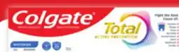 Walmart Colgate Total 120 mL or Optic White 90 mL offer