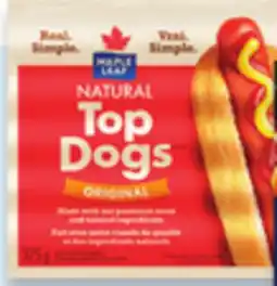 Walmart Maple Leaf Hot Dogs offer
