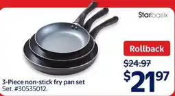 Walmart 3-Piece non-stick fry pan set offer