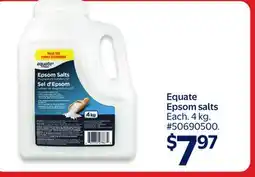 Walmart Equate Epsom salts offer