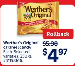 Walmart Werther's Original caramel candy offer