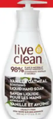 Walmart Live Clean liquid hand soap offer