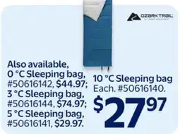 Walmart 10 ℃ Sleeping bag offer