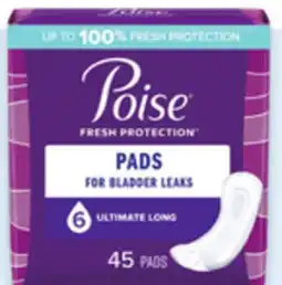 Walmart Poise incontinence products offer