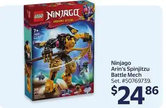 Walmart Ninjago Arin's Spinjitzu Battle Mech offer