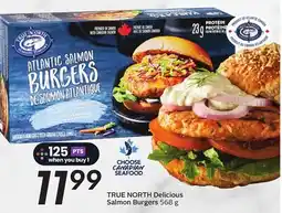 Sobeys TRUE NORTH Delicious Salmon Burgers offer