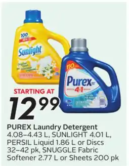 Sobeys PUREX Laundry Detergent offer