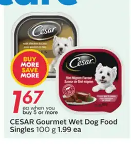 Sobeys CESAR Gourmet Wet Dog Food Singles offer