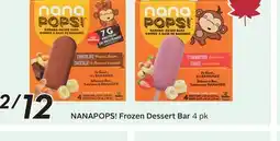 Sobeys NANAPOPS! Frozen Dessert Bar offer