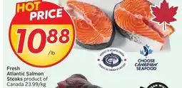 Sobeys Fresh Atlantic Salmon Steaks offer