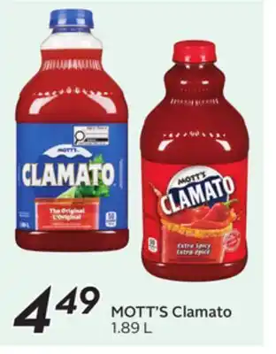 Sobeys MOTT'S Clamato offer