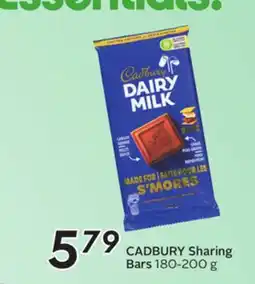Sobeys CADBURY Sharing Bars offer
