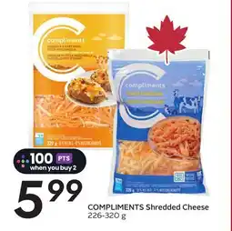 Sobeys COMPLIMENTS Shredded Cheese offer