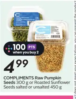 Sobeys COMPLIMENTS Raw Pumpkin Seeds offer