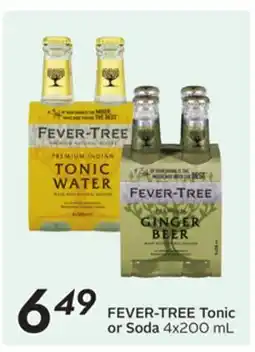 Sobeys FEVER-TREE Tonic or Soda offer