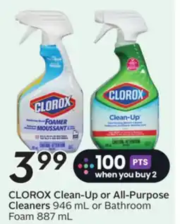 Sobeys CLOROX Clean-Up or All-Purpose Cleaners offer