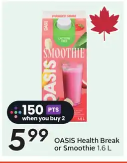 Sobeys OASIS Health Break or Smoothie offer