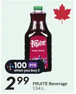 Sobeys FRUITÉ Beverage offer
