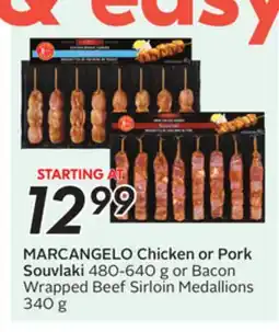 Sobeys MARCANGELO Chicken or Pork Souvlaki offer