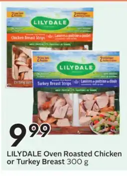 Sobeys LILYDALE Oven Roasted Chicken or Turkey Breast offer