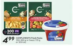 Sobeys COMPLIMENTS Fresh Pasta offer