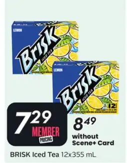 Sobeys BRISK Iced Tea offer
