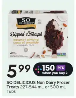 Sobeys SO DELICIOUS Non Dairy Frozen Treats offer