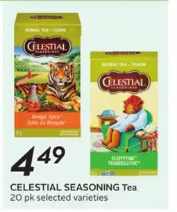 Sobeys CELESTIAL SEASONING Tea offer
