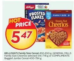 Sobeys KELLOGG'S Family Size Cereal offer