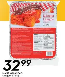 Sobeys MAMA YOLANDA'S Lasagna offer