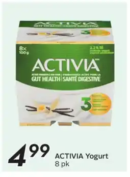 Sobeys ACTIVIA Yogurt offer