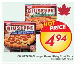 Sobeys DR. OETKER Giuseppe Thin or Rising Crust Pizza offer