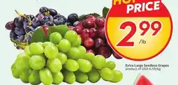 Sobeys Extra Large Seedless Grapes offer