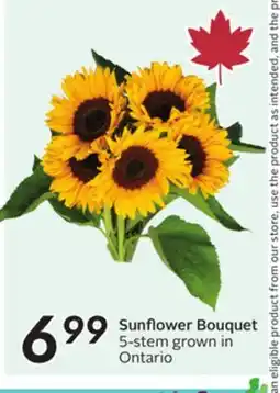 Sobeys Sunflower Bouquet offer