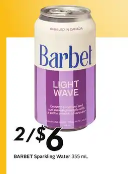 Sobeys BARBET Sparkling Water offer