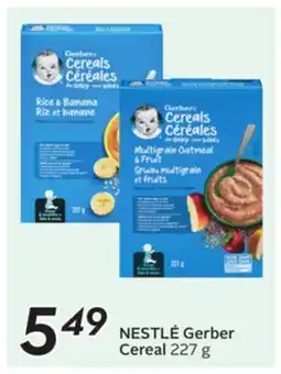 Sobeys NESTLÉ Gerber Cereal offer