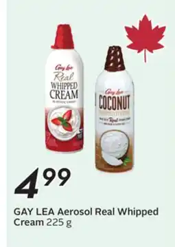 Sobeys GAY LEA Aerosol Real Whipped Cream offer