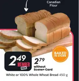 Sobeys White or 100% Whole Wheat Bread offer