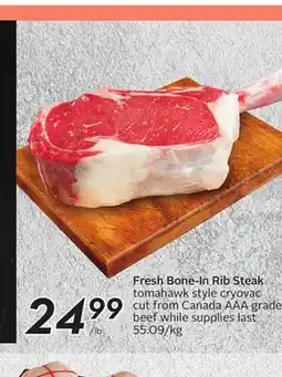 Sobeys Fresh Bone-In Rib Steak offer