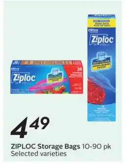 Sobeys ZIPLOC Storage Bags offer