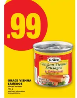 No Frills GRACE VIENNA SAUSAGE, 130 g offer