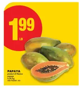 No Frills PAPAYA offer