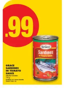 No Frills GRACE SARDINES IN TOMATO SAUCE, 155 g offer